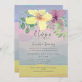 Waterverf Micro Wedding Kaart (Voorkant / Achterkant)