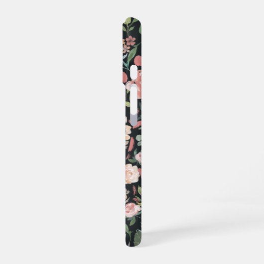 Waterverf Midzomer Floral Pattern Monogram iPhone 16 Hoesje (Linkerkant)