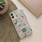 Waterverf Midzomer Floral Pattern Monogram iPhone Hoesje