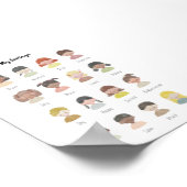 Waterverf Mijn Gevoel Grafiek Poster (Hoek)