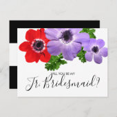 Waterverf mijn Jr. Junior Bridesmaid Briefkaart (Voorkant / Achterkant)