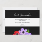 Waterverf Mijn JR Junior Bridesmaid Card Kaart (Achterkant)