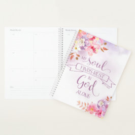 Waterverf Mijn ziel vindt Rest, PS 62:1 Planner