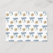 Waterverf Milk & Cookie baby shower luierverloting Informatiekaartje (Achterkant)