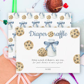 Waterverf Milk & Cookie baby shower luierverloting Informatiekaartje