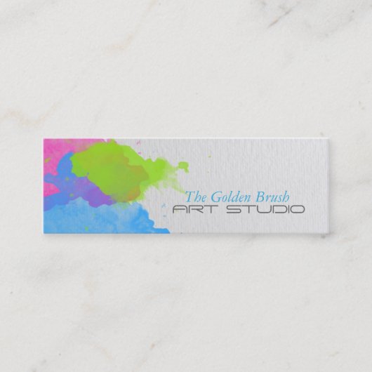 Waterverf Mini Visitekaartje (Voorkant)