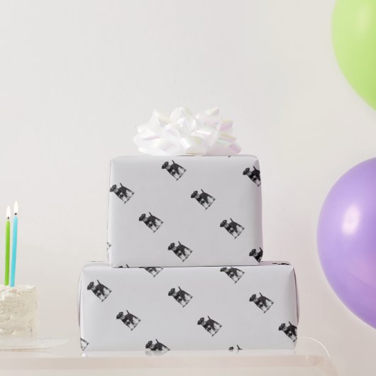 Waterverf Miniatuur Schnauzer Hond Huisdier Cadeaupapier (Feestgeschenken)