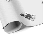 Waterverf Miniatuur Schnauzer Hond Huisdier Cadeaupapier (Rol Hoek)