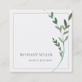 Waterverf minimaal groen Visitekaartje (Voorkant)