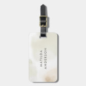 Waterverf minimale abstracte elegant eenvoudig bagagelabel (Voorkant verticaal)