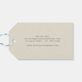 Waterverf minimale abstracte elegant eenvoudig cadeaulabel (Achterkant Horizontaal)