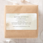 Waterverf minimale abstracte elegant eenvoudig etiket (Insitu)