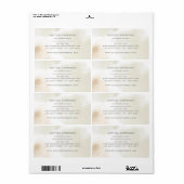 Waterverf minimale abstracte elegant eenvoudig etiket (Full Sheet)