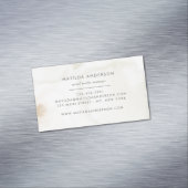 Waterverf minimale abstracte elegant eenvoudig magnetisch visitekaartje (Voorbeeld)