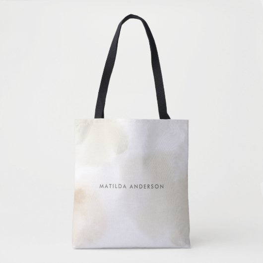 Waterverf minimale abstracte elegant eenvoudig tote bag (Voorkant)