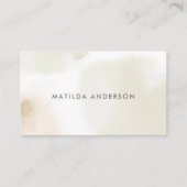 Waterverf minimale abstracte elegant eenvoudig visitekaartje (Voorkant)