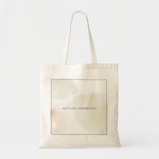 Waterverf minimale abstracte natuurlijke elegant tote bag (Voorkant)