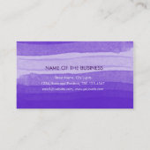 Waterverf minimale subtiele Paarse schotel Visitekaartje (Achterkant)
