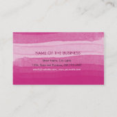 Waterverf minimale subtiele roze roze zetter visitekaartje (Achterkant)
