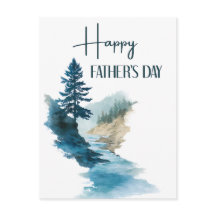 Waterverf Minimalist Happy Vaderdag