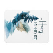 Waterverf Minimalist Happy Vaderdag Magneet (Horizontaal)