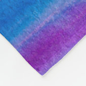 Waterverf - minimalistisch abstract landschap : ze fleece deken (Hoek)