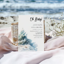 Waterverf minimalistisch Baby shower