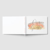  Waterverf minimalistisch huwelijk Gastenboek (Volledig)