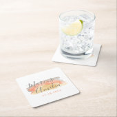  Waterverf minimalistisch huwelijk Kartonnen Onderzetters (Insitu)