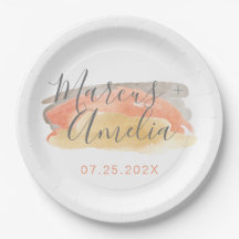  Waterverf minimalistisch huwelijk