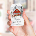 Waterverf minimalistisch kerstcadeauLabel voor ker Cadeaulabel<br><div class="desc">Waterverf kerstminimalistische labels met cadeaus</div>