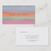 Waterverf Minimalistisch Modern Afsprakenbedrijf Afsprakenkaartje (Voorkant / Achterkant)