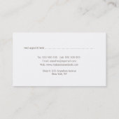 Waterverf Minimalistisch Modern Afsprakenbedrijf Afsprakenkaartje (Achterkant)