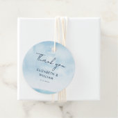 Waterverf Minimalistisch Script Dank u bruiloft Bedankjes Labels (In situ)