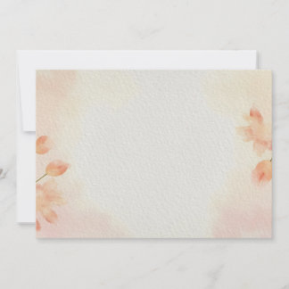 Waterverf minimalistische bloemenachtergrond kaart