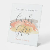  Waterverf minimalistische Huwelijkscadeaus Reclamebord Met Voetstuk (Voorkant)