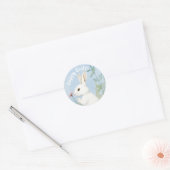 Waterverf Minimalistische Pasen Notecard Ronde Sticker (Envelop)