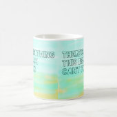 Waterverf minimalistische typografie van de Beach  Koffiemok (Center)