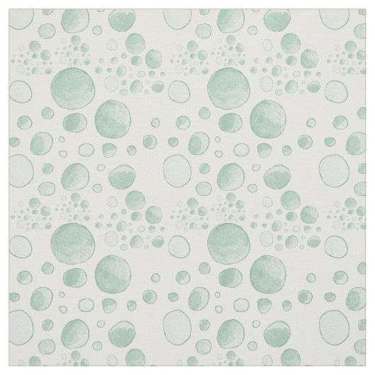 Waterverf Mint Bubble Stippen Stof (Swatch)