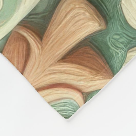 Waterverf Mint Groene Kerstmotieven Vakantie Fleece Deken (Hoek)