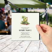 Waterverf Mint Julep Derby Kaart