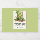 Waterverf Mint Julep Derby Likeurfles Etiket (Enkel label)