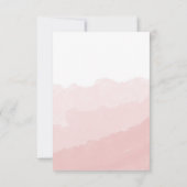 Waterverf mist | Bruiloft RSVP Kaart (Achterkant)