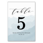 Waterverf Mist | Speciaal tabelnummer Kaart (Achterkant)