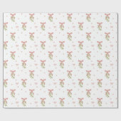 Waterverf Mistletoe Boog Kerst Inpakpapier (Vlak)