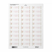 Waterverf Mistletoe Boog Kerst Retouradres Etiket (Full Sheet)