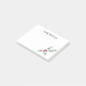 Waterverf Mistletoe Kerstfeestdag Post-it® Notes (Schuin)