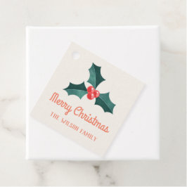 Waterverf mistletoe kerststicker bedankjes labels
