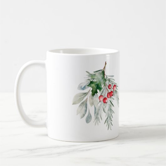 Waterverf Mistletoe Koffiemok (Links)
