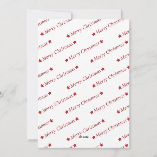 Waterverf Mistletoe Red Ribbon Lijst Kerstmis Feestdagenkaart (Achterkant)